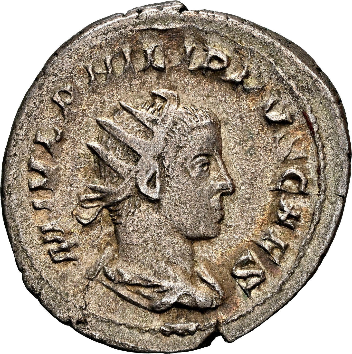 Roman Empire - Philip II - Silver Double-Denarius - NGC VF