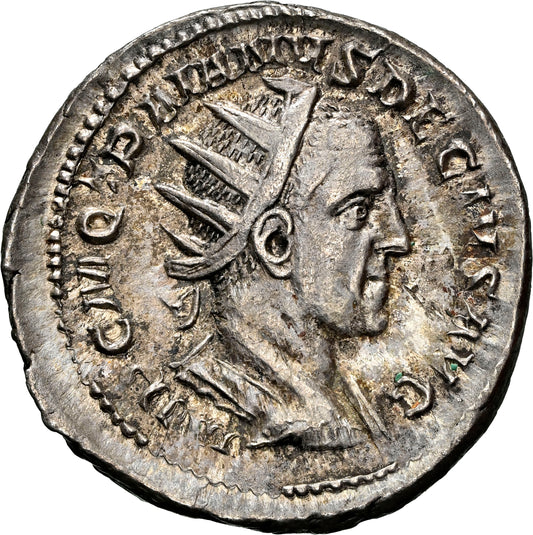 Roman Empire - Trajan Decius - Silver Double-Denarius - NGC Ch XF