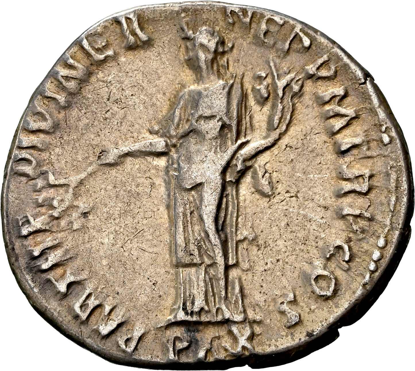 Roman Empire - Hadrian - Silver Denarius - NGC VF - RIC:65 - Fine Style