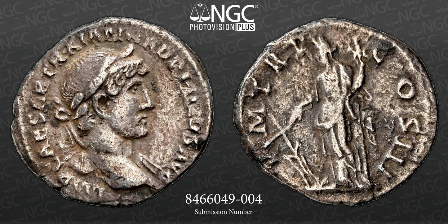 Roman Empire - Hadrian - Silver Denarius - NGC VF