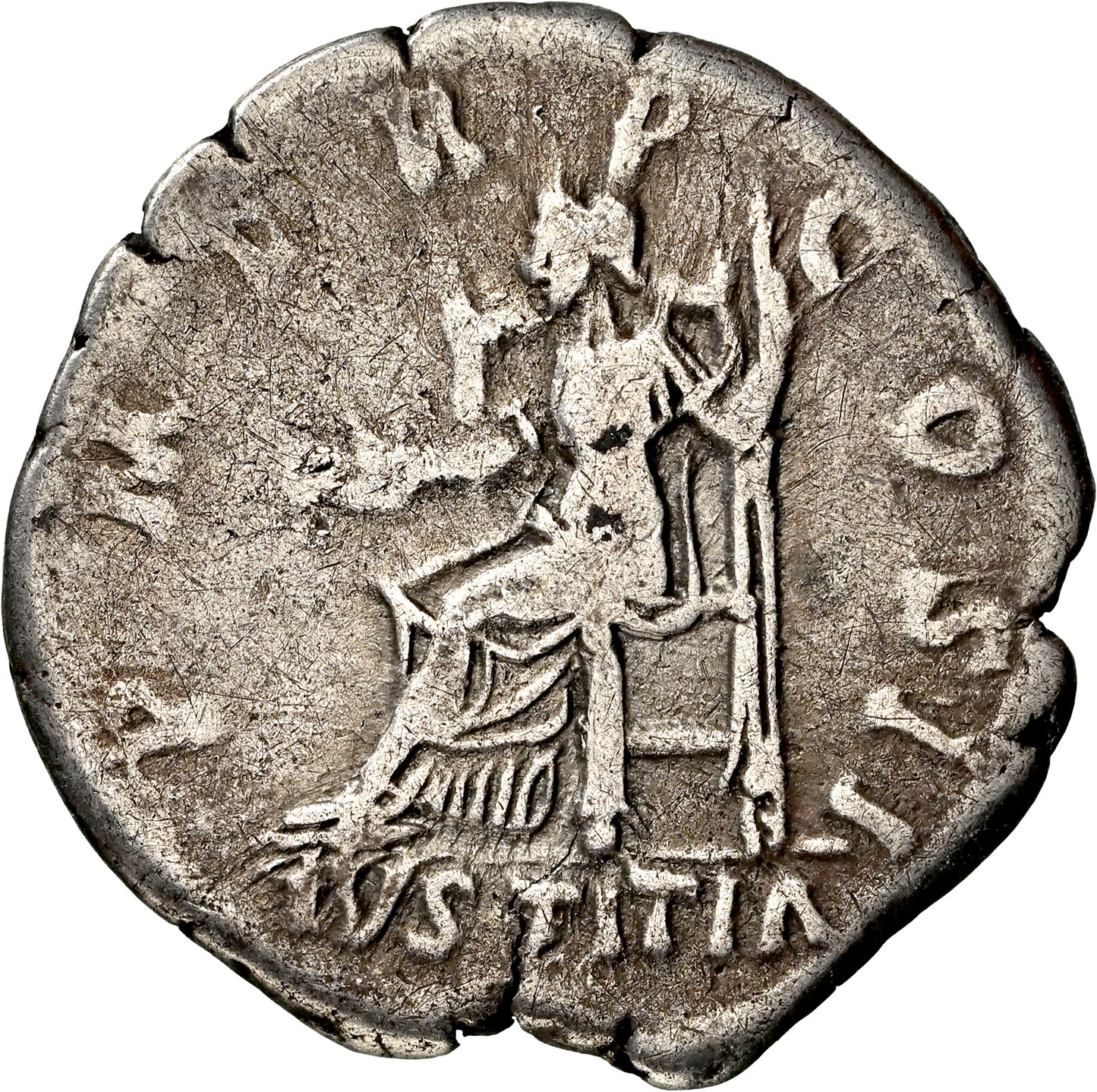 Roman Empire - Hadrian - Silver Denarius - NGC F