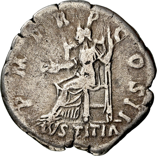 Roman Empire - Hadrian - Silver Denarius - NGC F