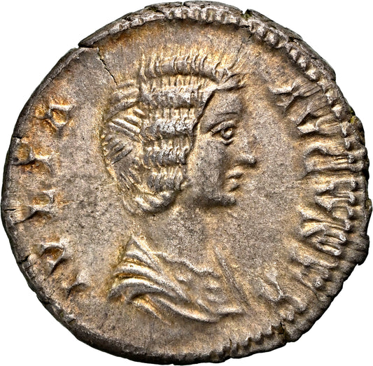 Roman Empire - Julia Domna - Silver Denarius - NGC AU - RIC:574
