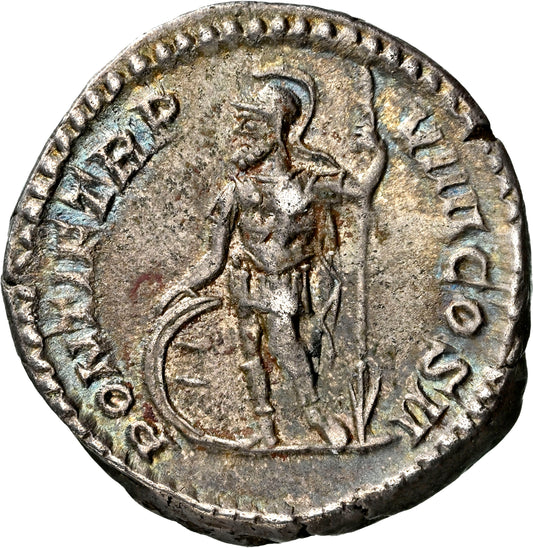 Roman Empire - Caracalla - Silver Denarius - NGC XF - RIC:83a