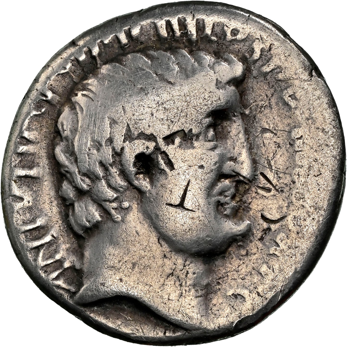 Roman Imperatorial - Marc Antony - Silver Denarius - NGC F - Crawf. 542/2