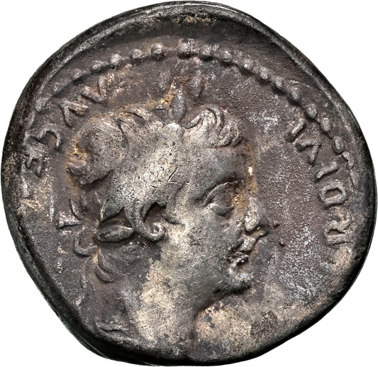 Roman Empire - Tiberius - Silver Denarius - NGC F - RIC:30