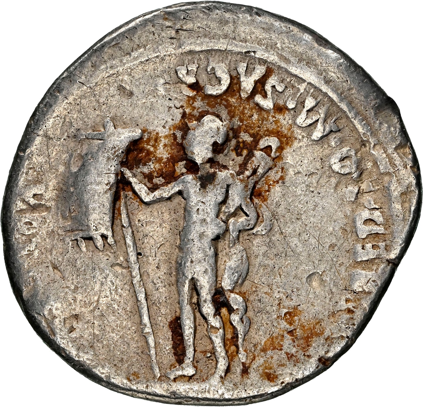 Roman Empire - Augustus - Silver Denarius - NGC F - RIC:150a