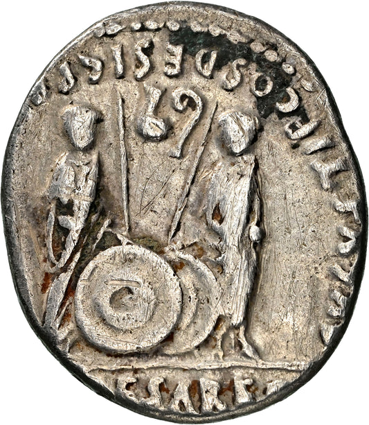 Roman Empire - Augustus - Silver Denarius - NGC Ch VF - RIC:207