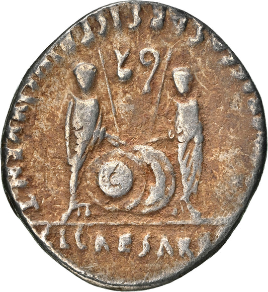 Roman Empire - Augustus - Silver Denarius - NGC F - RIC:207