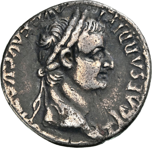 Roman Empire - Tiberius - Silver Denarius - NGC VF - RIC:30