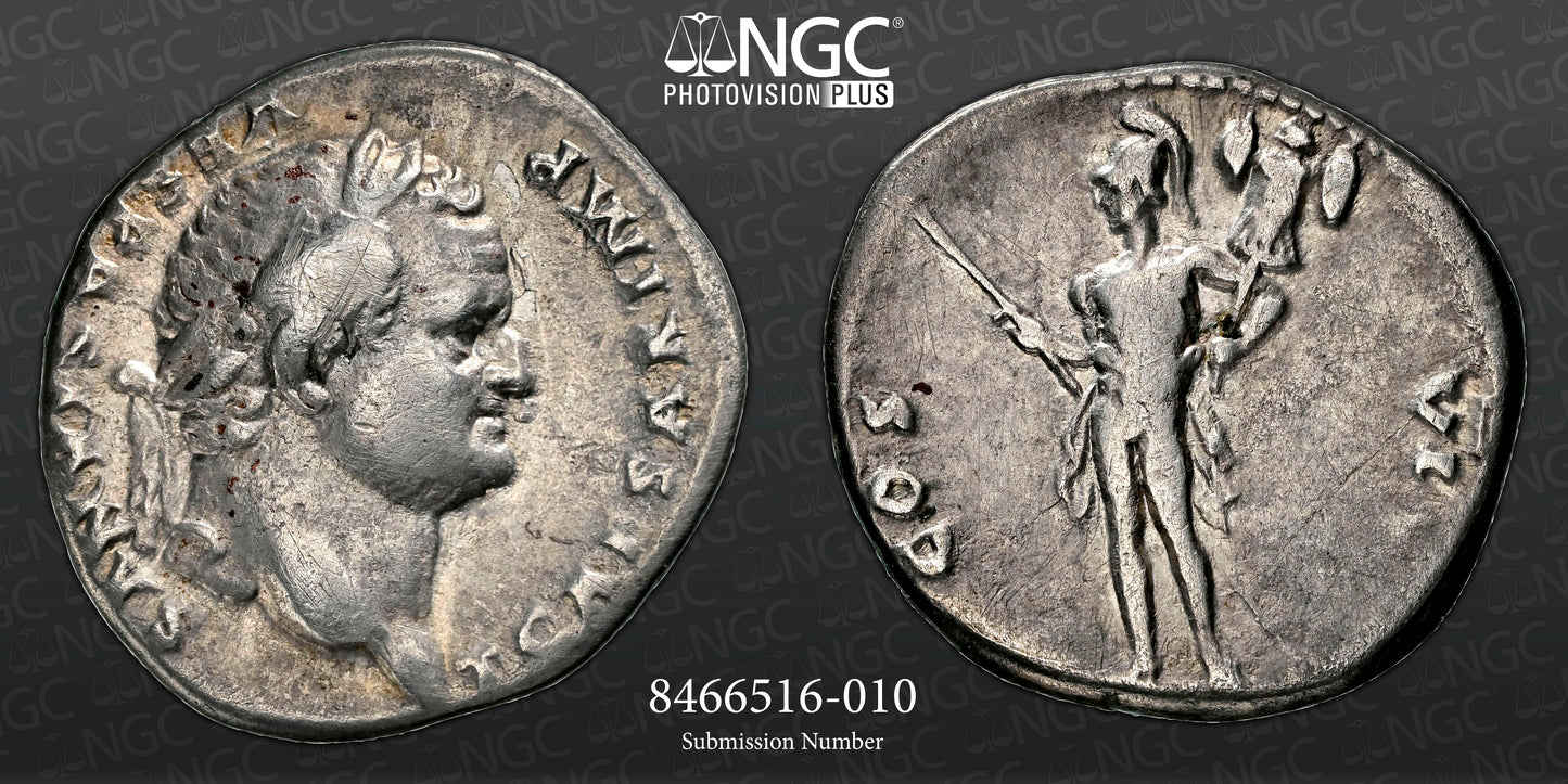 Roman Empire - Titus - Silver Denarius - NGC VF - RIC:948