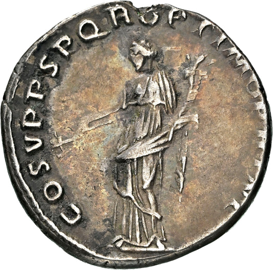 Roman Empire - Trajan - Silver Denarius - NGC Ch VF - RIC:121