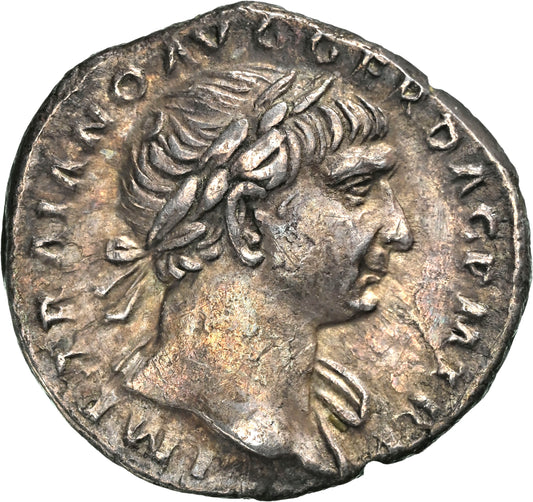 Roman Empire - Trajan - Silver Denarius - NGC XF - RIC:60