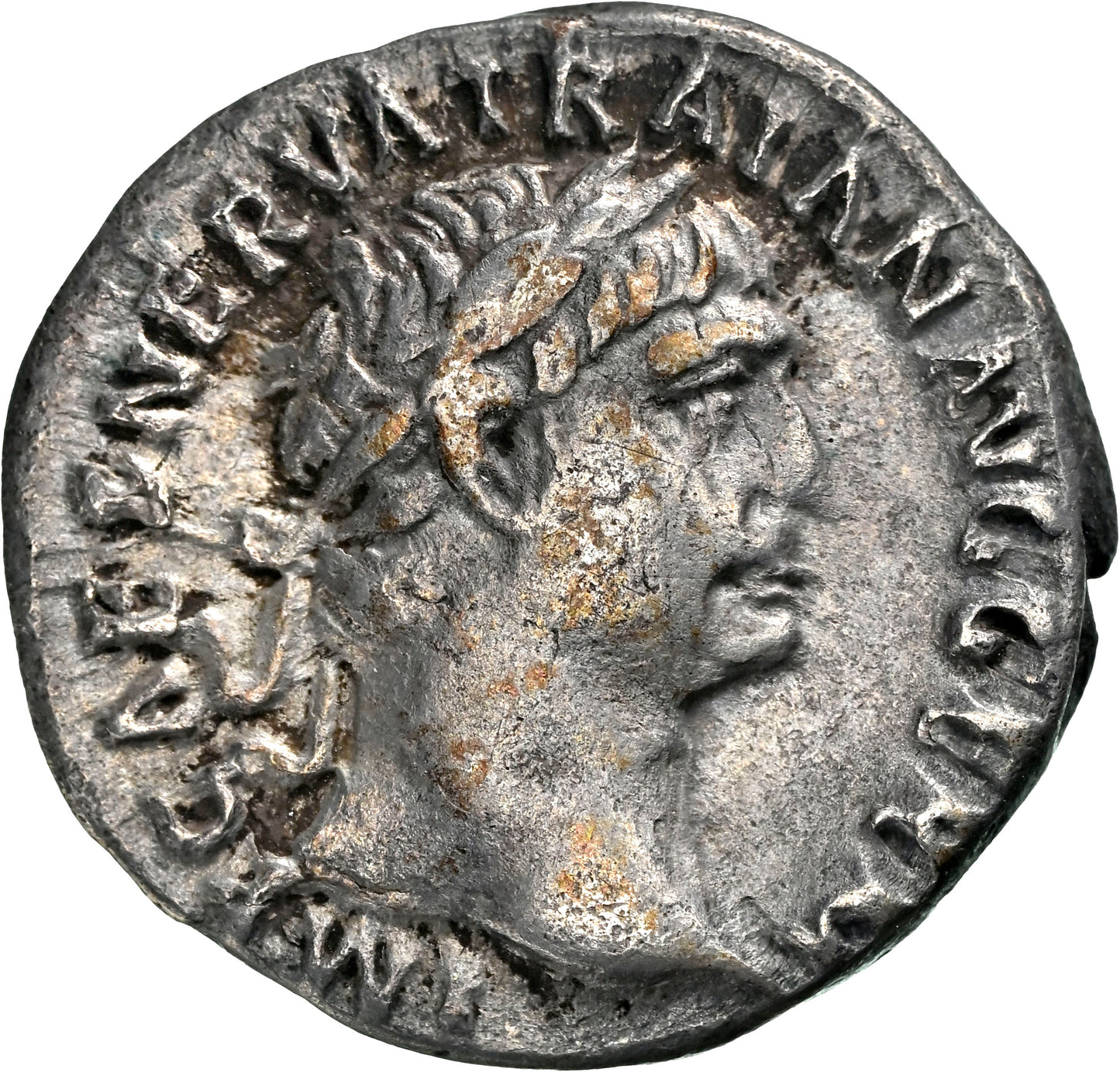 Roman Empire - Trajan - Silver Denarius - NGC Ch VF - RIC:38