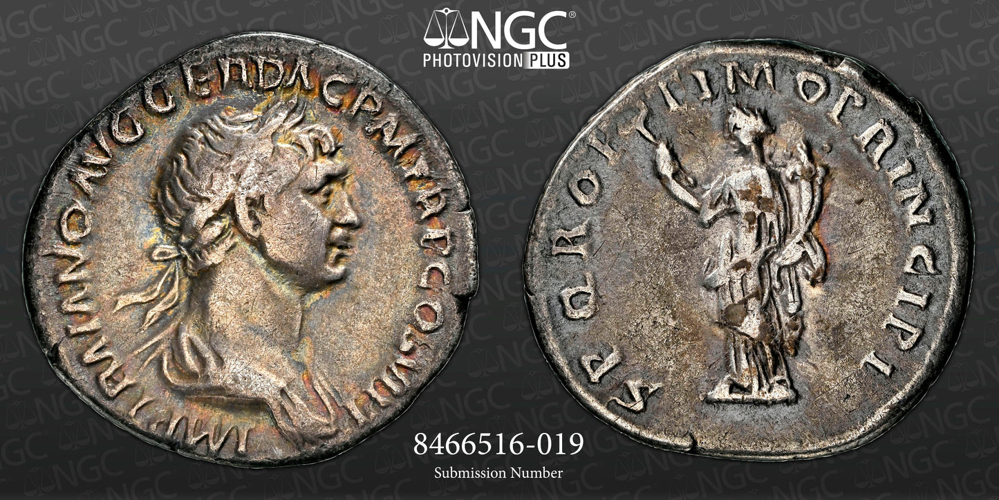 Roman Empire - Trajan - Silver Denarius - NGC VF - RIC:271