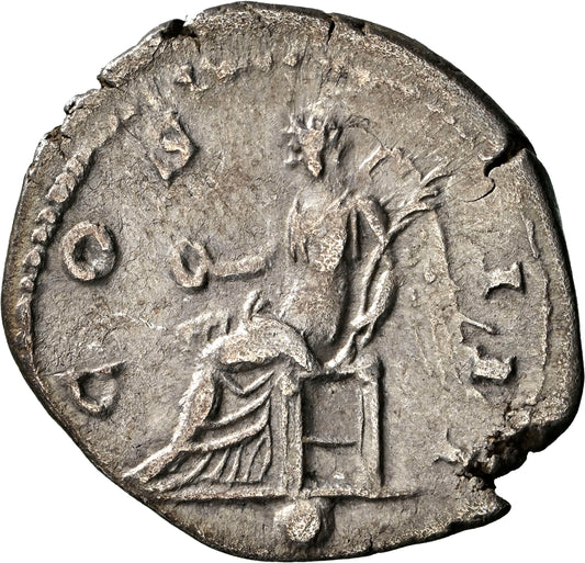 Roman Empire - Hadrian - Silver Denarius - NGC VF - RIC:859