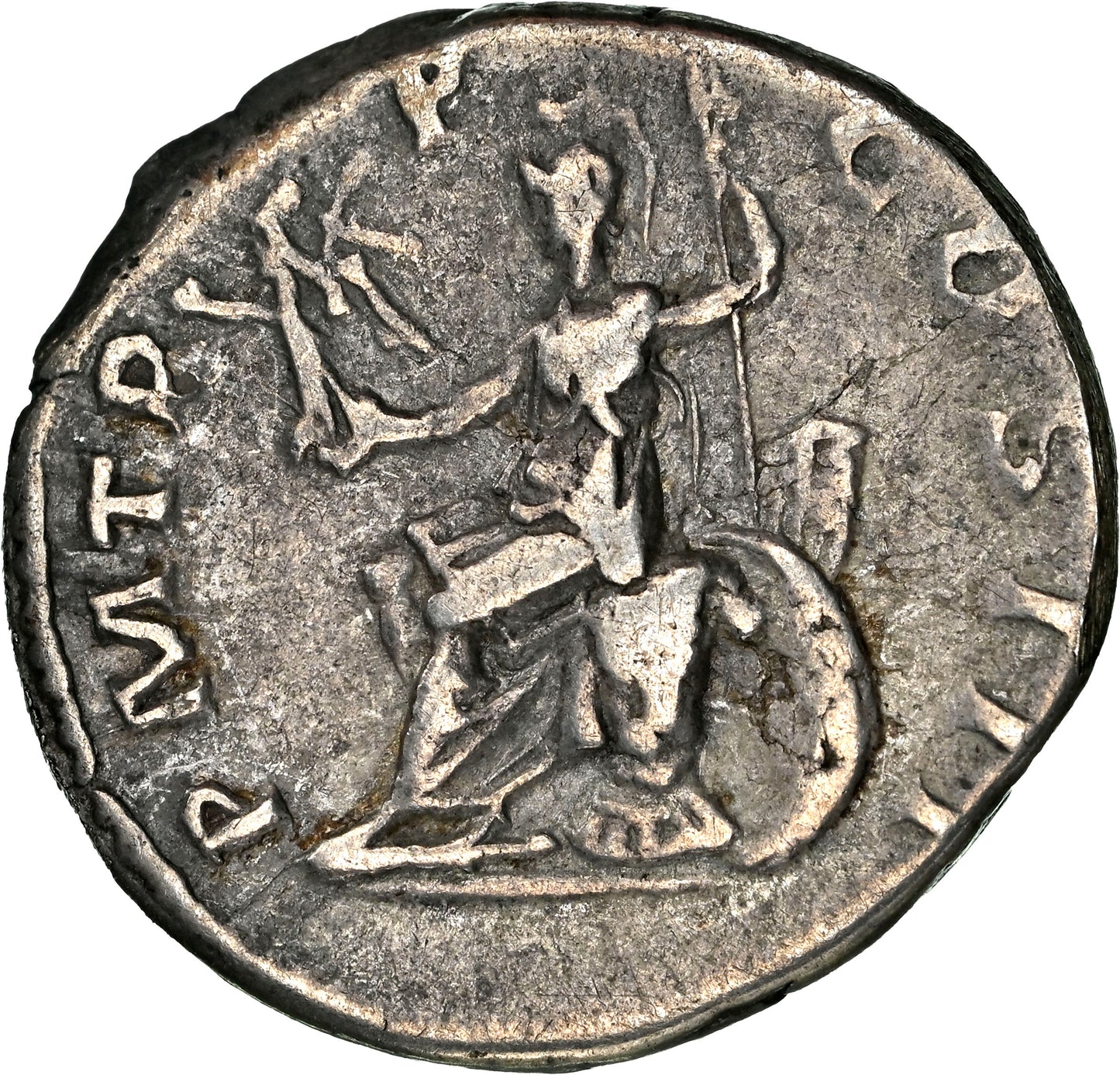 Roman Empire - Hadrian - Silver Denarius - NGC Ch F - RIC:541