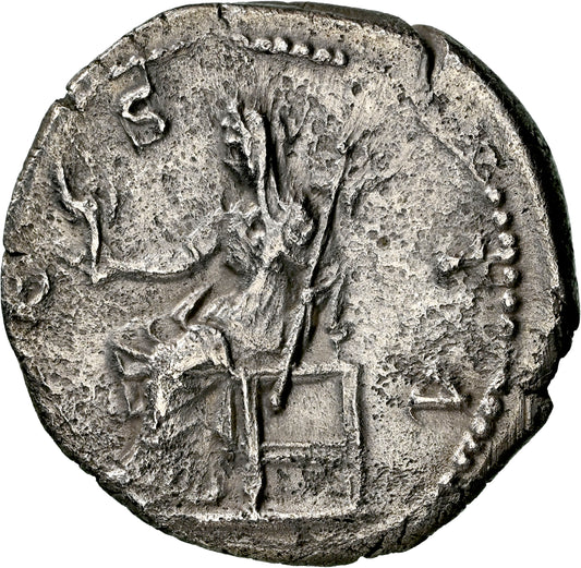 Roman Empire - Sabina - Silver Denarius - NGC XF - RIC:410