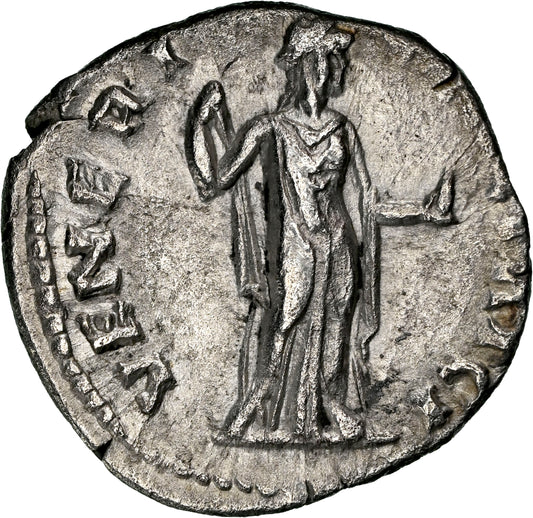 Roman Empire - Sabina - Silver Denarius - NGC XF - RIC:2576