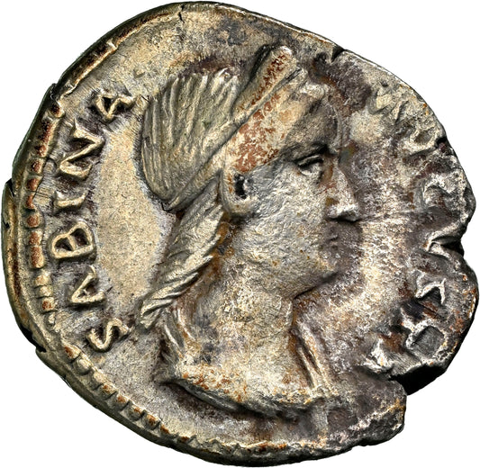 Roman Empire - Sabina - Silver Denarius - NGC VF - RIC:2576