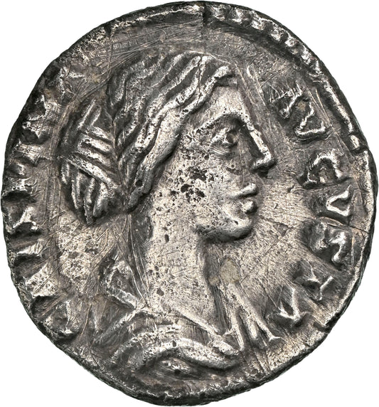 Roman Empire - Crispina - Silver Denarius - NGC XF - RIC:288