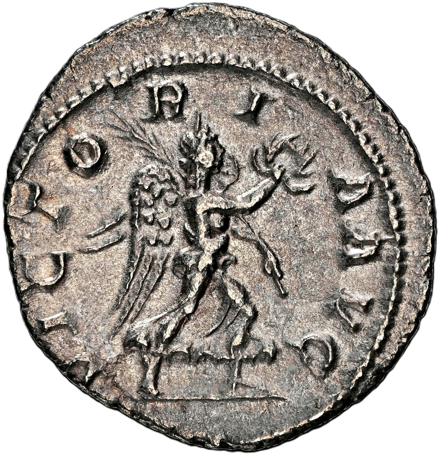 Roman Empire - Maximinus I - Silver Denarius - NGC Ch VF - RIC:16