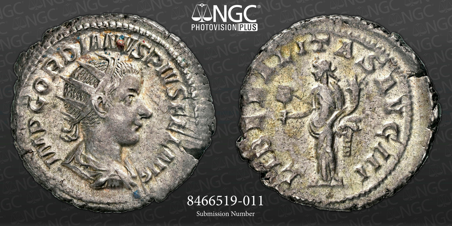 Roman Empire - Gordian III - Silver Double-Denarius - NGC XF - RIC:37