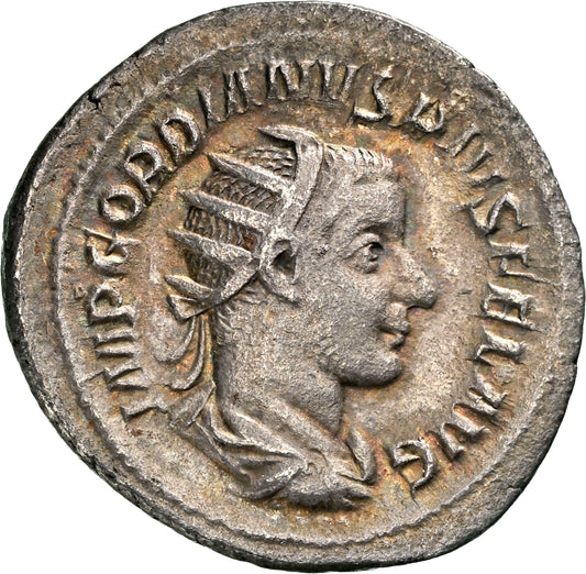 Roman Empire - Gordian III - Silver Double-Denarius - NGC Ch VF