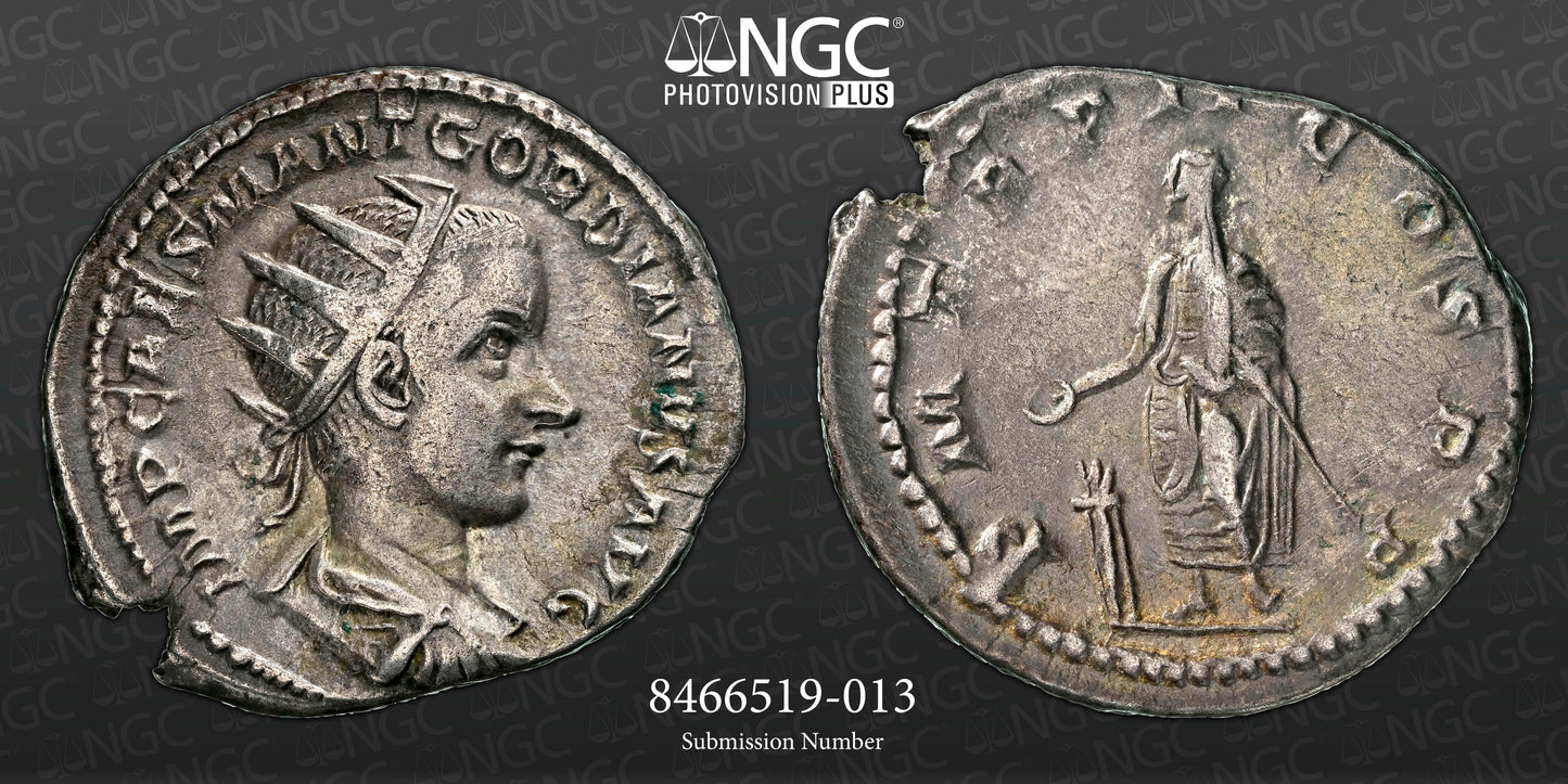 Roman Empire - Gordian III - Silver Double-Denarius - NGC Ch VF