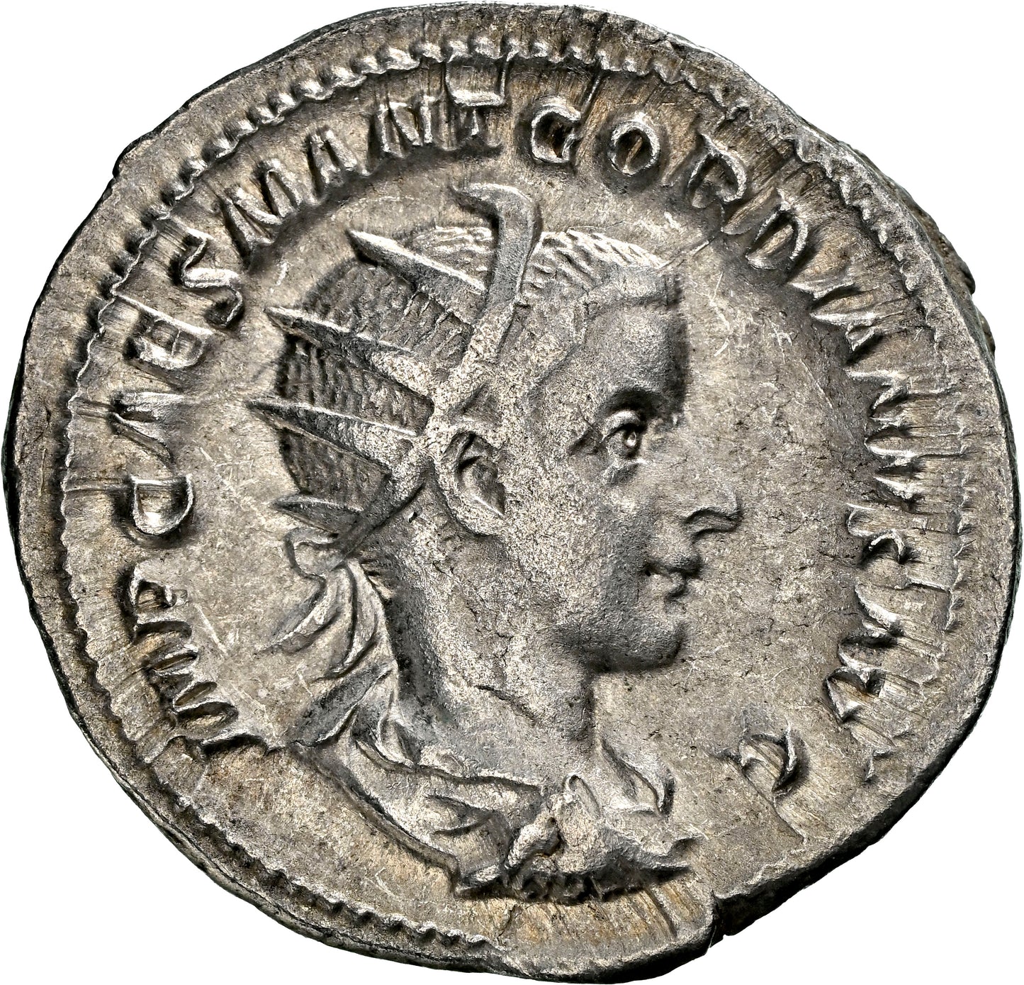 Roman Empire - Gordian III - Silver Double-Denarius - NGC Ch VF