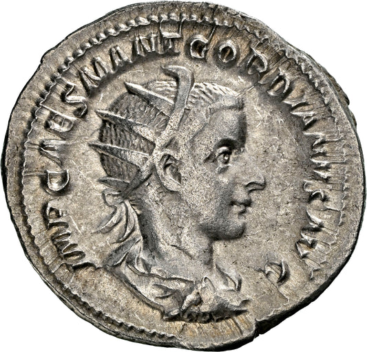 Roman Empire - Gordian III - Silver Double-Denarius - NGC Ch VF