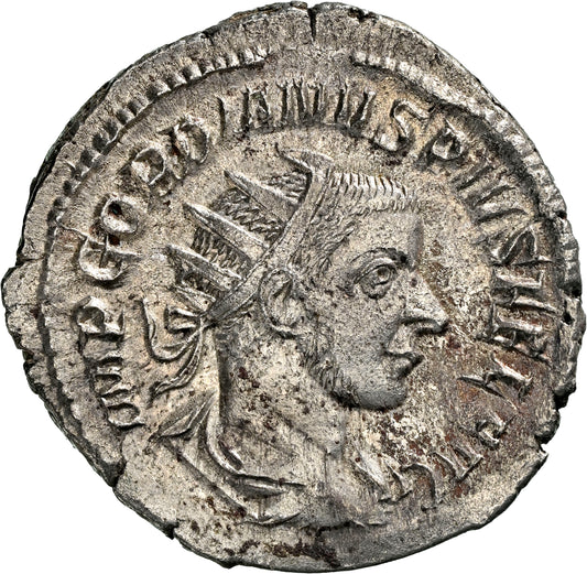 Roman Empire - Gordian III - Silver Double-Denarius - NGC AU