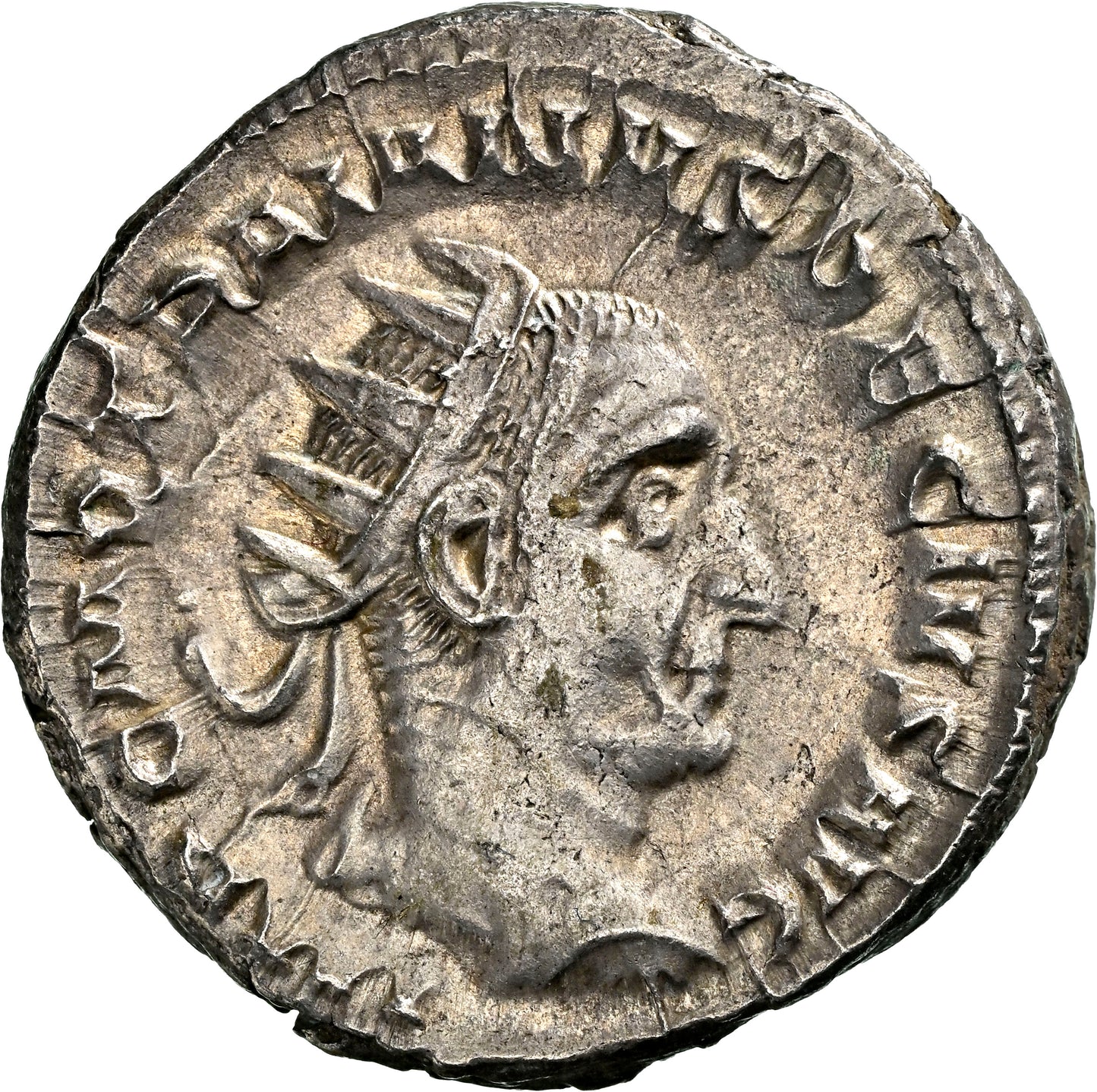 Roman Empire - Trajan Decius - Silver Double-Denarius - NGC AU