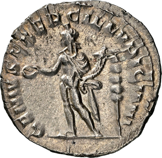 Roman Empire - Trajan Decius - Silver Double-Denarius - NGC AU