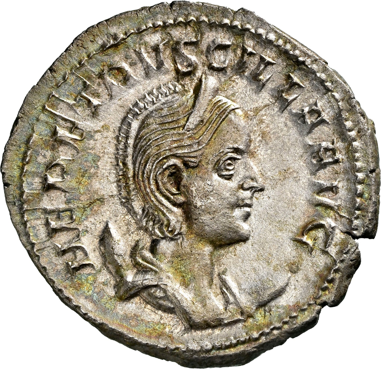 Roman Empire - Herennia Etruscilla - Silver Double-Denarius - NGC AU - RIC:58b