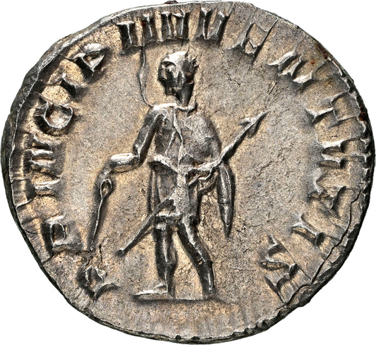 Roman Empire - Herennius Etruscus - Silver Double-Denarius - NGC AU - RIC:147c