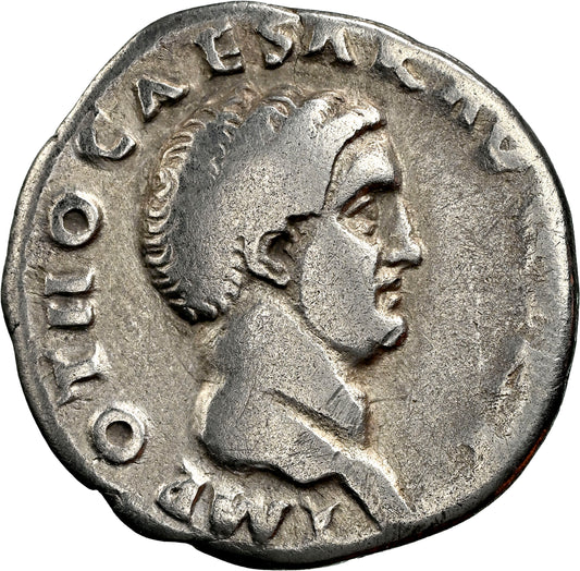 Roman Empire - Otho - Silver Denarius - NGC Ch F - RIC:10