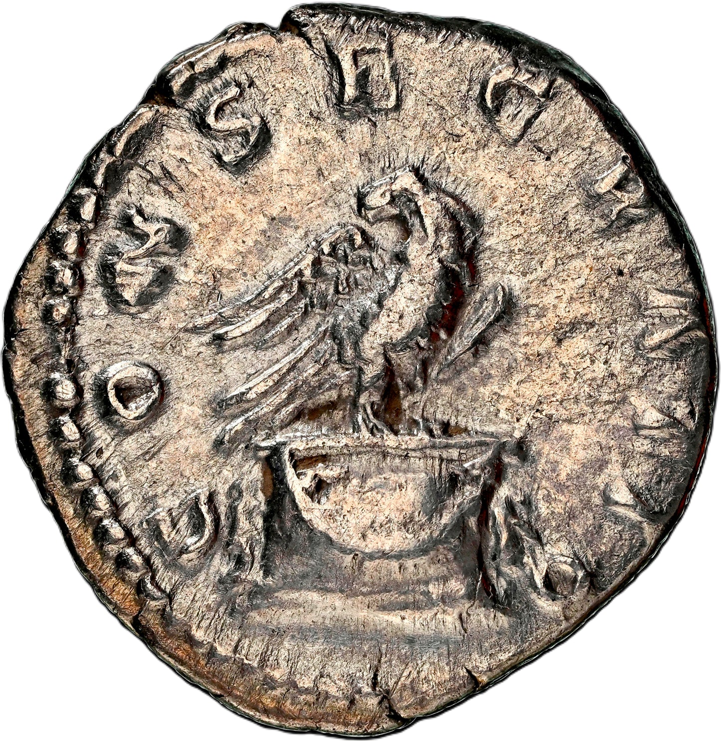 Roman Empire - Antoninus Pius - Silver Denarius - NGC Ch VF - RIC:431