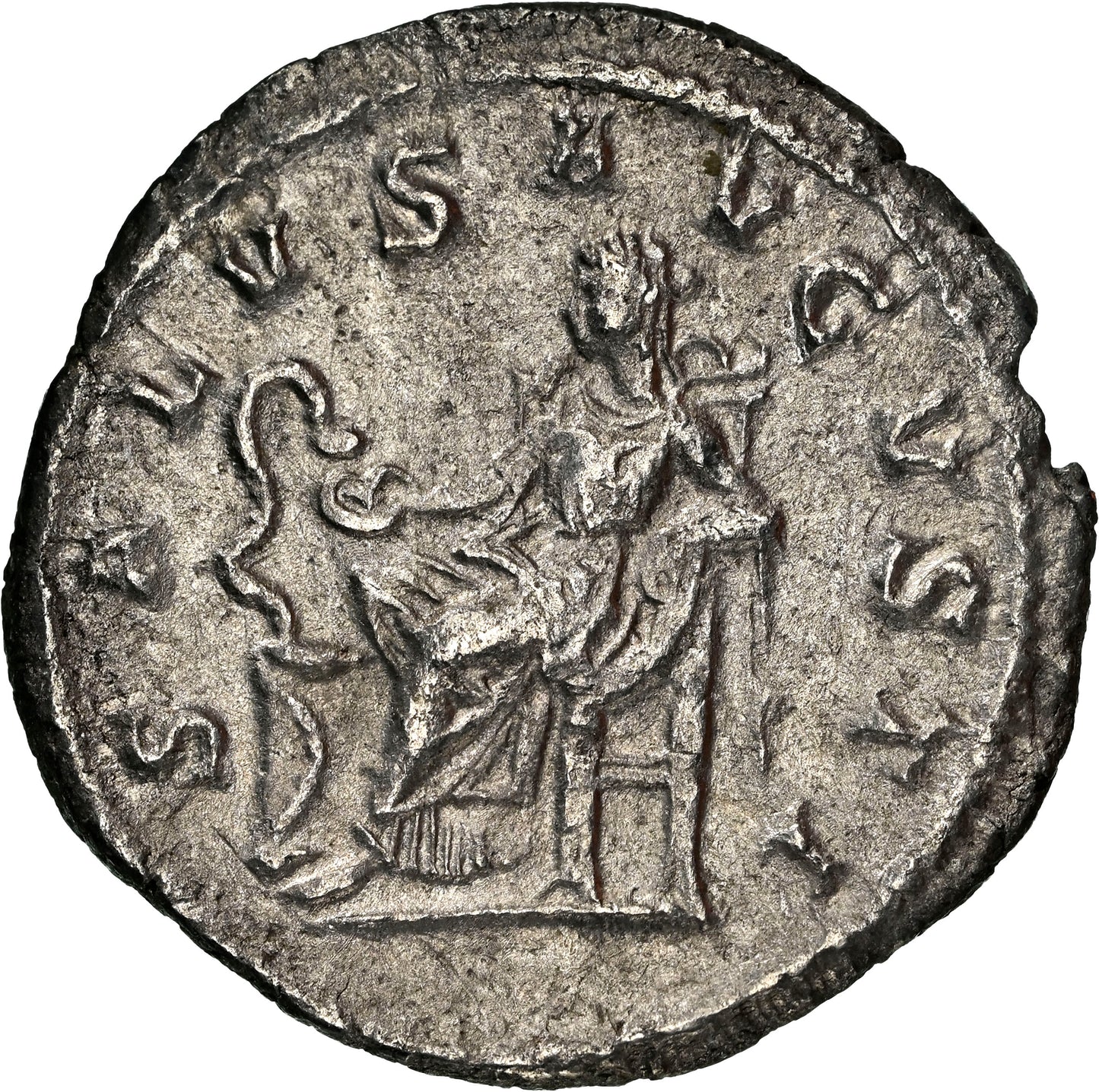 Roman Empire - Maximinus I - Silver Denarius - NGC XF - RIC:14