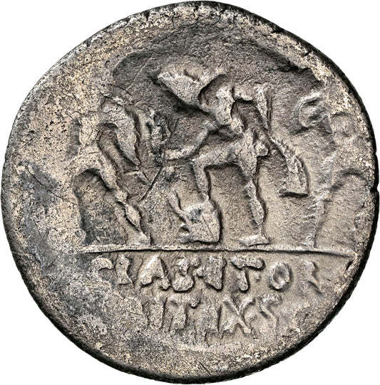 Roman Imperatorial - Pompey Magnus - Silver Denarius - NGC Ch F - Crawf. 511/3a