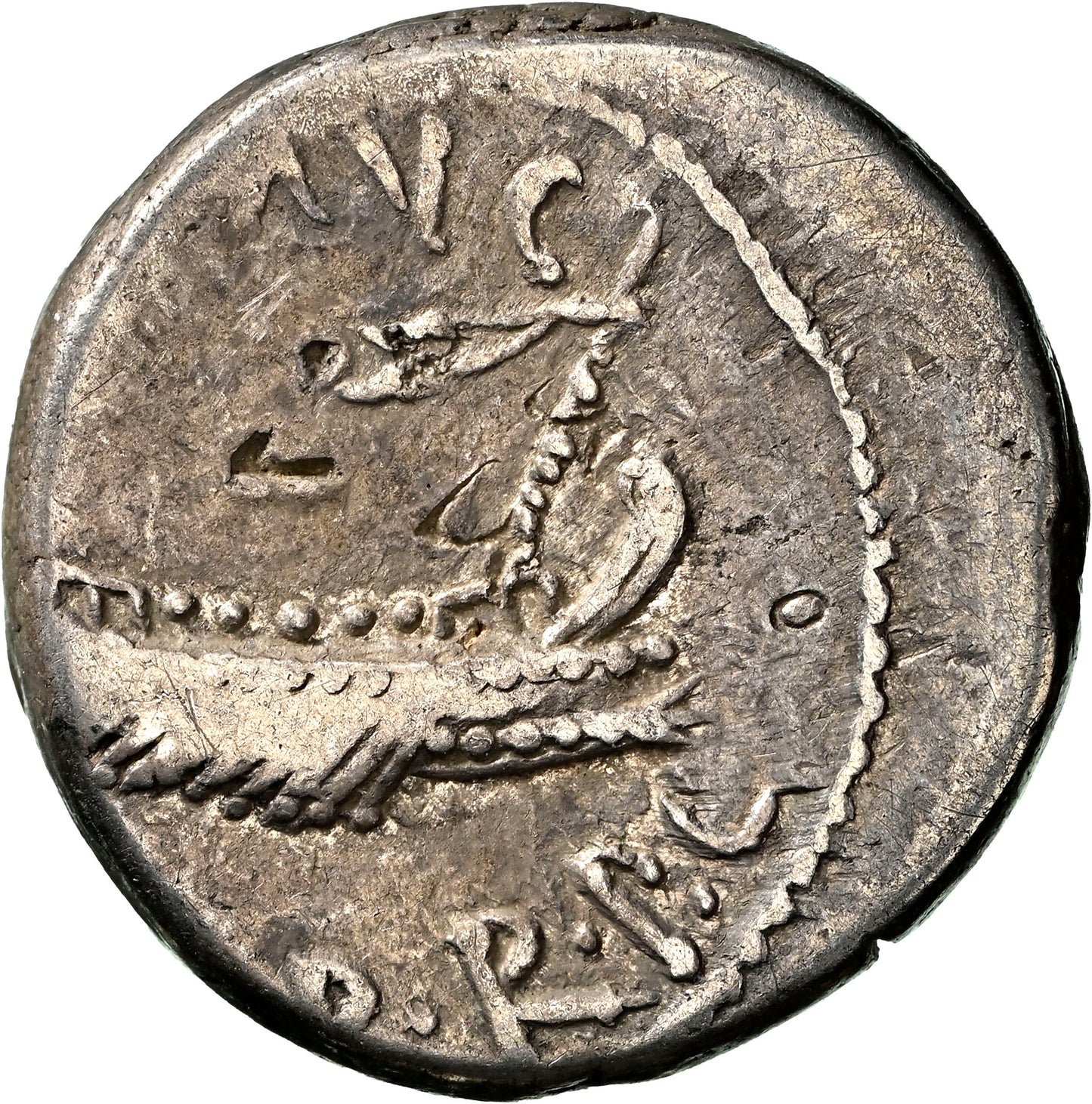 Roman Imperatorial - Marc Antony - Silver Denarius - NGC VF - Crawf. 544/35