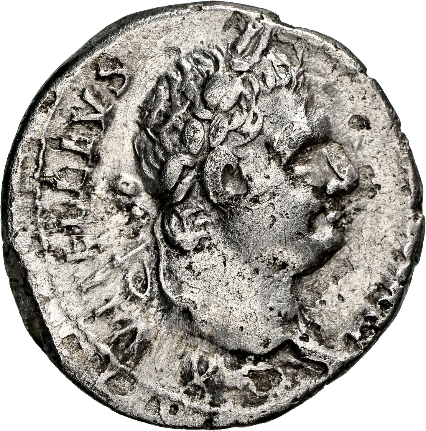 Roman Empire - Vitellius - Silver Denarius - NGC Ch VF - RIC:56
