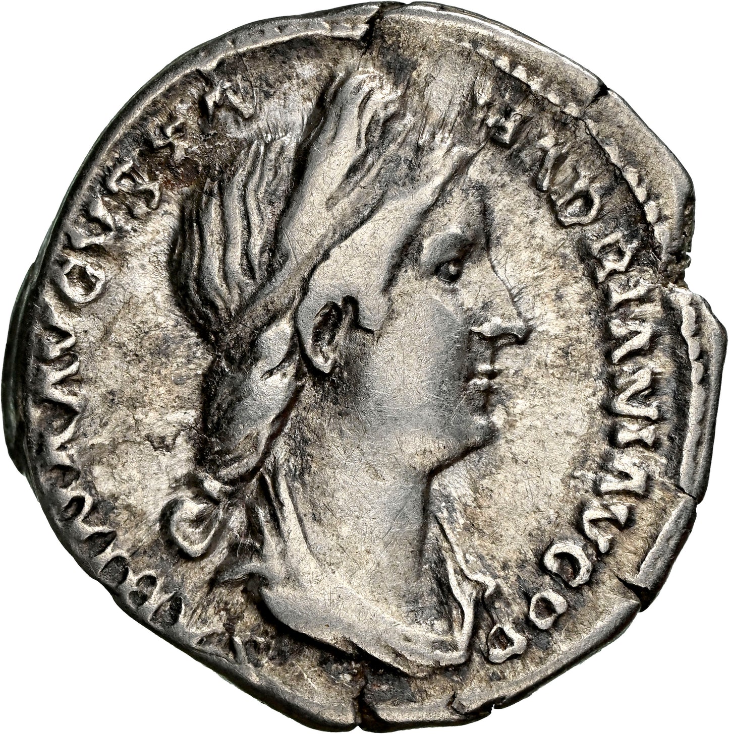 Roman Empire - Sabina - Silver Denarius - NGC VF - RIC:2501