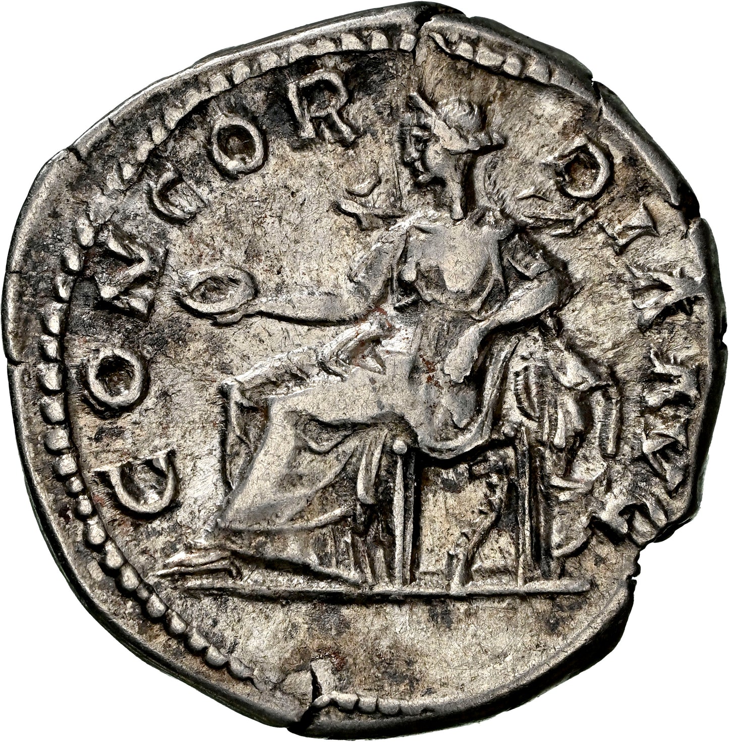 Roman Empire - Sabina - Silver Denarius - NGC VF - RIC:2501