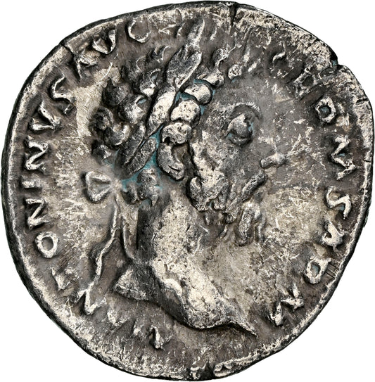 Roman Empire - Marcus Aurelius - Silver Denarius - NGC VF - RIC:330