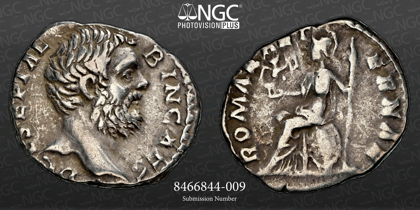 Roman Empire - Clodius Albinus - Silver Denarius - NGC VF - RIC:11a