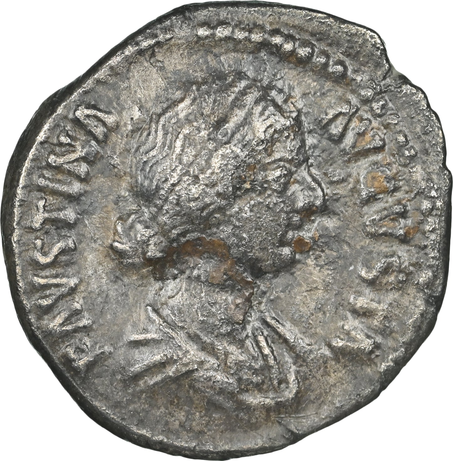 Roman Empire - Faustina II - Silver Denarius - NGC VF