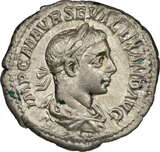 Roman Empire - Severus Alexander - Silver Denarius - NGC Ch VF - RIC:165