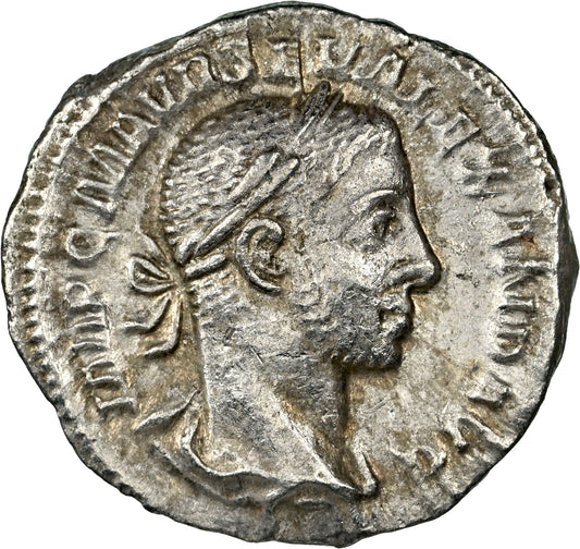 Roman Empire - Severus Alexander - Silver Denarius - NGC XF - RIC:168