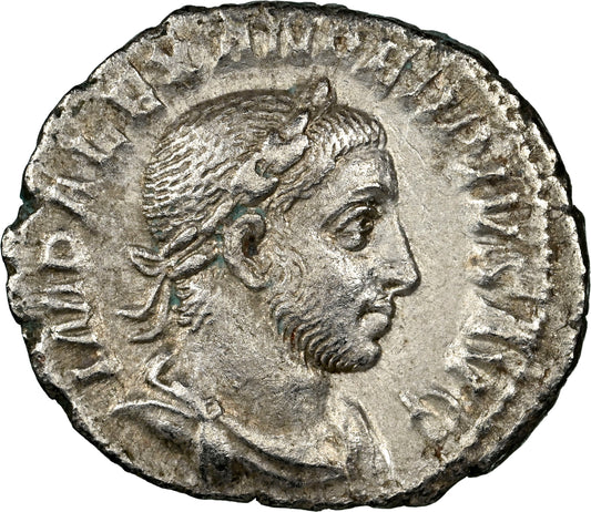 Roman Empire - Severus Alexander - Silver Denarius - NGC XF - RIC:254